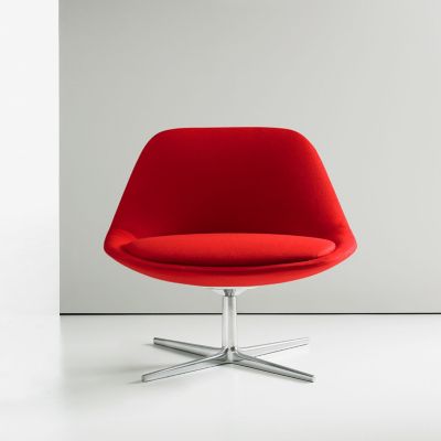 Bernhardt Design Chiara Lounge Chair - Color: Red - 4755_3470-060