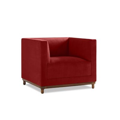 BERY1453935698 Bernhardt Design Mills Lounge Chair - Color: Red - sku BERY1453935698