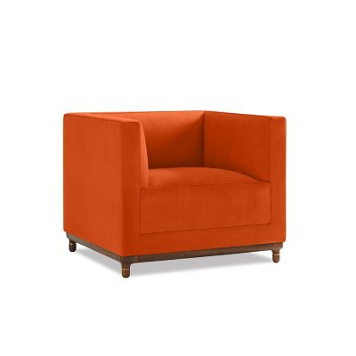 BERY1453935704 Bernhardt Design Mills Lounge Chair - Color: Orang sku BERY1453935704