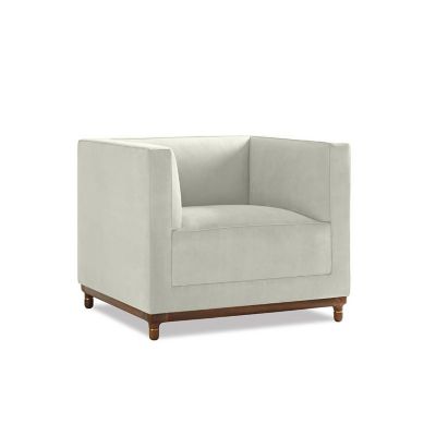 Bernhardt Design Mills Lounge Chair - Color: White - 6482_860_Walnut3113_20