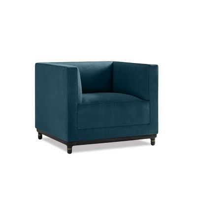 Bernhardt Design Mills Lounge Chair - Color: Blue - 6482_866_Walnut3470_043