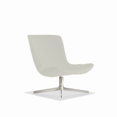 Bernhardt Design Vika Lounge Chair, Fully Upholstered - Color: White - 4700