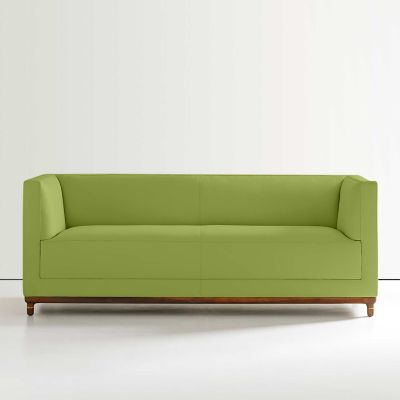 Bernhardt Design Mills Loveseat - Color: Green - 6485_860_Walnut3470_030