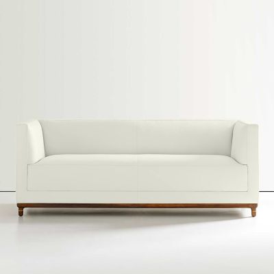 Bernhardt Design Mills Loveseat - Color: White - 6485_860_Walnut3113_200