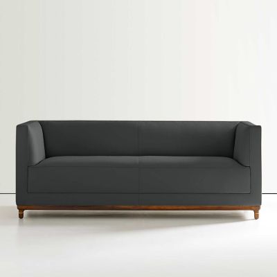 Bernhardt Design Mills Loveseat - Color: Grey - 6485_860_Walnut3113_211