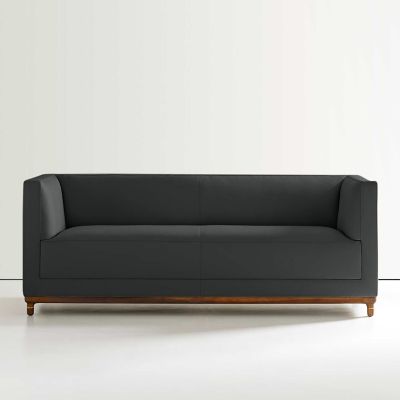 Bernhardt Design Mills Loveseat - Color: Grey - 6485_860_Walnut3113_281