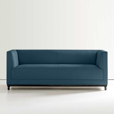 Bernhardt Design Mills Loveseat - Color: Blue - 6485_866_Walnut3470_043