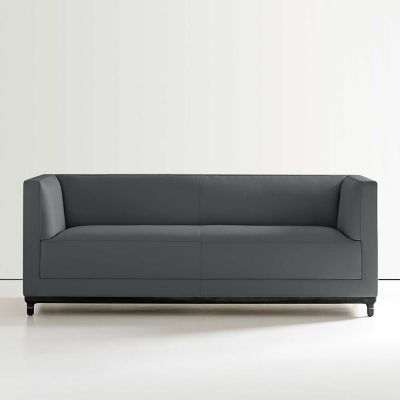 Bernhardt Design Mills Loveseat - Color: Grey - 6485_866_Walnut3470_101