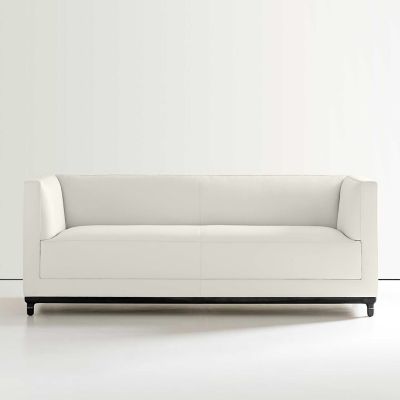 Bernhardt Design Mills Loveseat - Color: White - 6485_866_Walnut3113_200