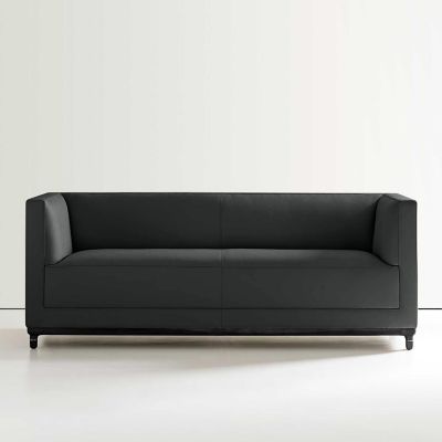 Bernhardt Design Mills Loveseat - Color: Grey - 6485_866_Walnut3113_281