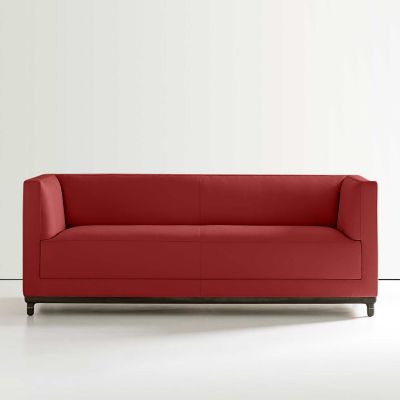 Bernhardt Design Mills Loveseat - Color: Red - 6485_861_Walnut3470_060