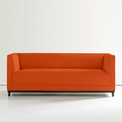 Bernhardt Design Mills Loveseat - Color: Orange - 6485_861_Walnut3470_077