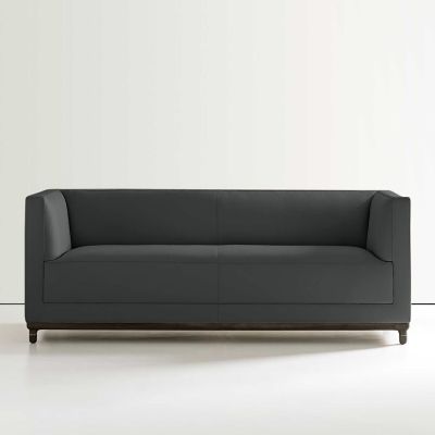 Bernhardt Design Mills Loveseat - Color: Grey - 6485_861_Walnut3113_211