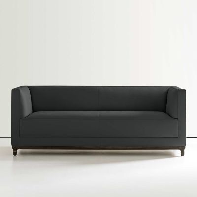 Bernhardt Design Mills Loveseat - Color: Grey - 6485_861_Walnut3113_281