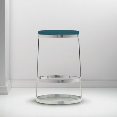 Bernhardt Design Aro Counter Stool, Upholstered - Color: Blue - 1523_3470_0