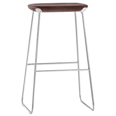 Bernhardt Design Laine Bar Stool - Color: Wood tones - 1545_823_Walnut