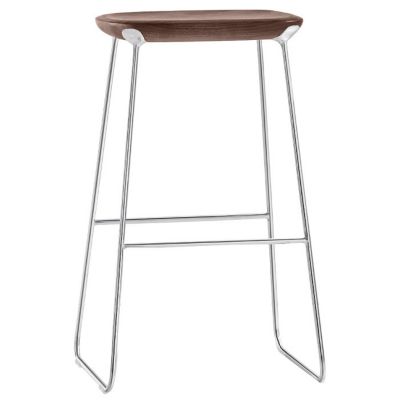 Bernhardt Design Laine Bar Stool - Color: Wood tones - 1545_839_Walnut