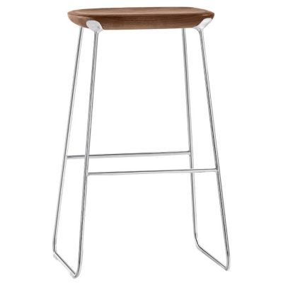 Bernhardt Design Laine Bar Stool - Color: Wood tones - 1545_860_Walnut