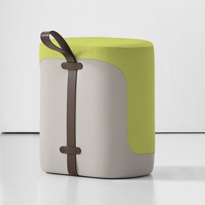 Bernhardt Design Tour Upholstered Stool - Color: Green - 5880BR_3470_003