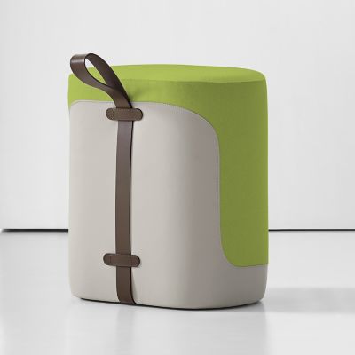 Bernhardt Design Tour Upholstered Stool - Color: Green - 5880BR_3470_030