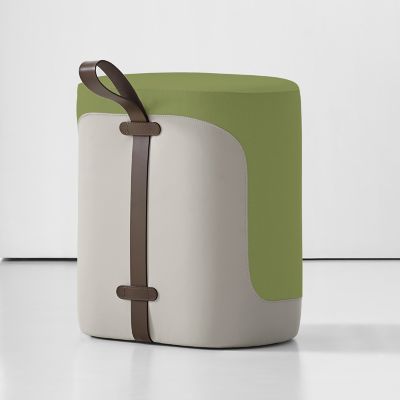 Bernhardt Design Tour Upholstered Stool - Color: Green - 5880BR_3470_033