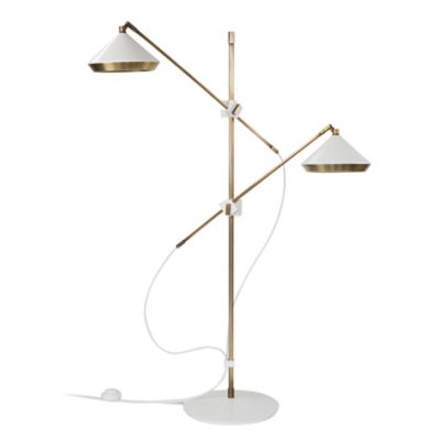 Bert Frank Shear Floor Lamp - Color: White - Size: 2 light - SHR0041US