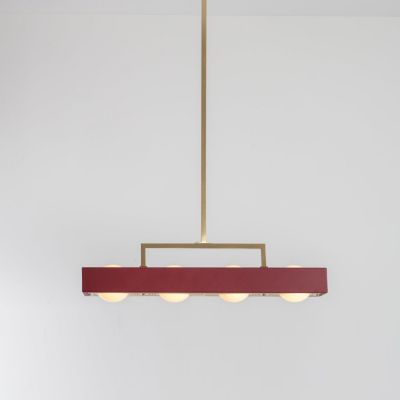 Bert Frank Kernel Linear Chandelier Light - Color: Red - Size: 35 - KNL0