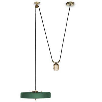 Bert Frank Revolve Rise and Fall Pendant Light - Color: Green - Size: 3 lig