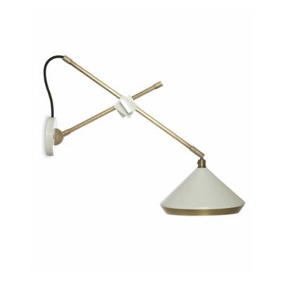 BF2060190 Bert Frank Shear Wall Sconce - Color: White - Size sku BF2060190