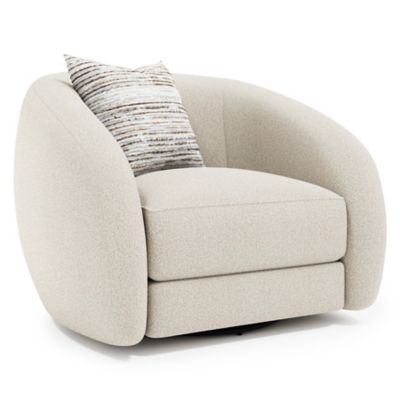 Bernhardt Austen Swivel Chair in Beige