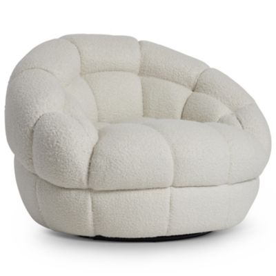 Bernhardt Coco Swivel Chair in White
