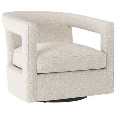 Bernhardt Alana Swivel Chair in White