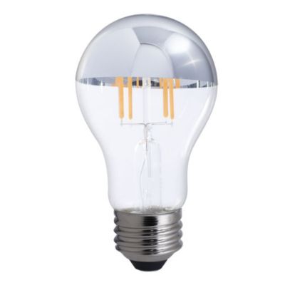 Bulbrite 4.5W 120V A19 E26 2700K Half Mirror LED Filament Bulb - 776671