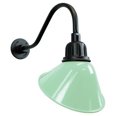 Baselite Corporation Angle Shade Indoor/Outoor Wall Sconce - Color: Green -