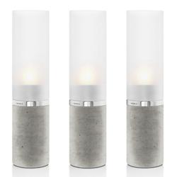 FARO Set of 3 Concrete Tealight Holders