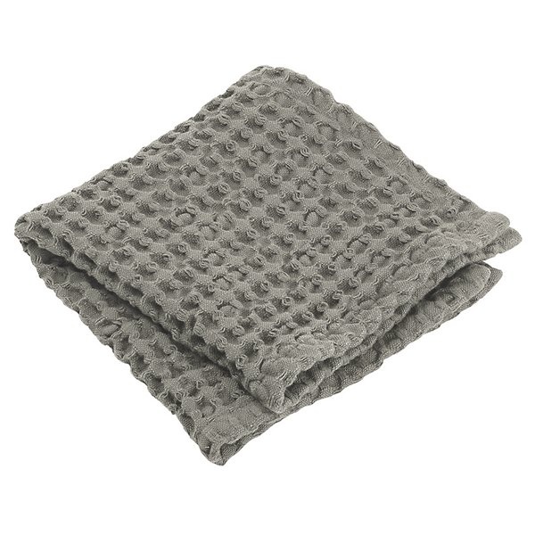 Blomus Caro Waffle Washcloth - Color: Green - Size: 12 In. x 12 In. - 69007