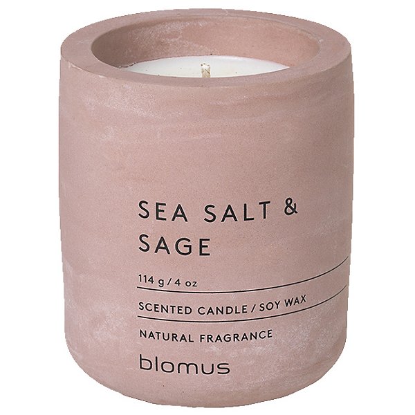 Blomus FRAGRA Sea Salt and Sage Candle - Color: Pink - Size: 4 Oz. - 65651