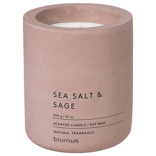 Blomus FRAGRA Sea Salt and Sage Candle - Color: Pink - Size: 10 Oz. - 65656