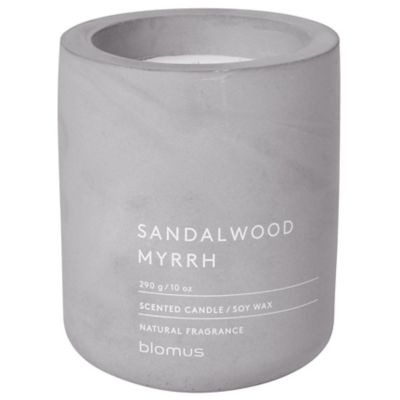 BLO1732723 Blomus FRAGA Sandalwood Myrrh Candle - Color: Grey sku BLO1732723