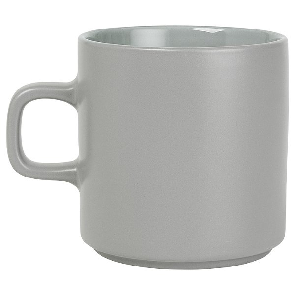 PILAR Cup Set of 4 - Color: Grey - Size: 3-5/16 x 3-1/2 - Blomus 63724.4