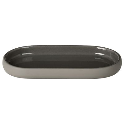 BLO1737970 Blomus SONO Oval Tray - Color: Grey - 69050 sku BLO1737970