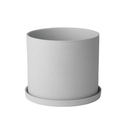 Blomus NONA Herb Pot - Color: Grey - Size: Small - 66518