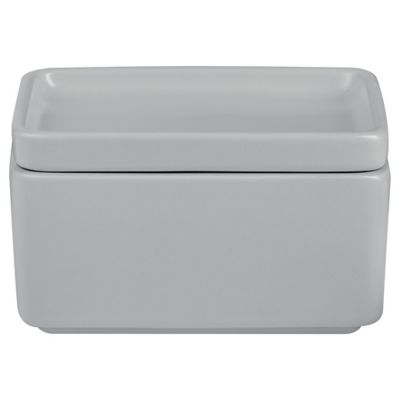 BLO2398442 Blomus Pilar Butter Dish - Color: Grey - 64369 sku BLO2398442