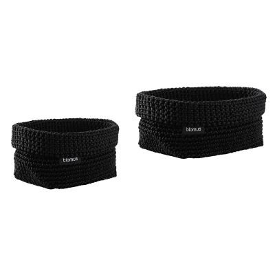 BLO2398623 Blomus Tela Crochet Storage Basket, Set of 2 - Col sku BLO2398623