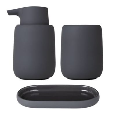 Blomus SONO Bathroom Accessory Set - Color: Grey - 36104