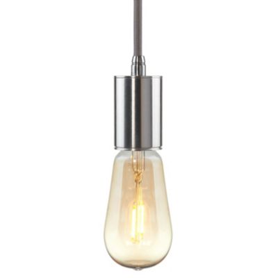 Bruck Lighting Gents Mini Pendant Light - Color: Silver - Size: 1 light - L