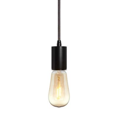 Bruck Lighting Gents Mini Pendant Light - Color: Black - Size: 1 light - LE