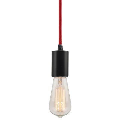 Bruck Lighting Gents Mini Pendant Light - Color: Black - Size: 1 light - LE