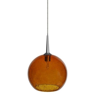 Bruck Lighting Bobo 2 LED Mini Pendant Light - Color: Amber - MLED/30K/MC/P