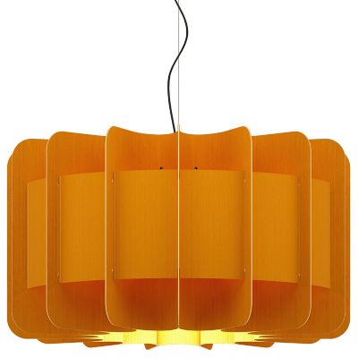 Bruck Lighting Clarissa Pendant Light - Color: Orange - Size: 30-In. Diamet